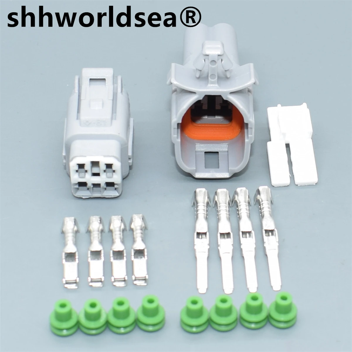 shhworldsea 4 Pin 6188-0217 6189-0372 Waterproof Auto Electrical Wire Connector Automotive Crimp Plug Socket