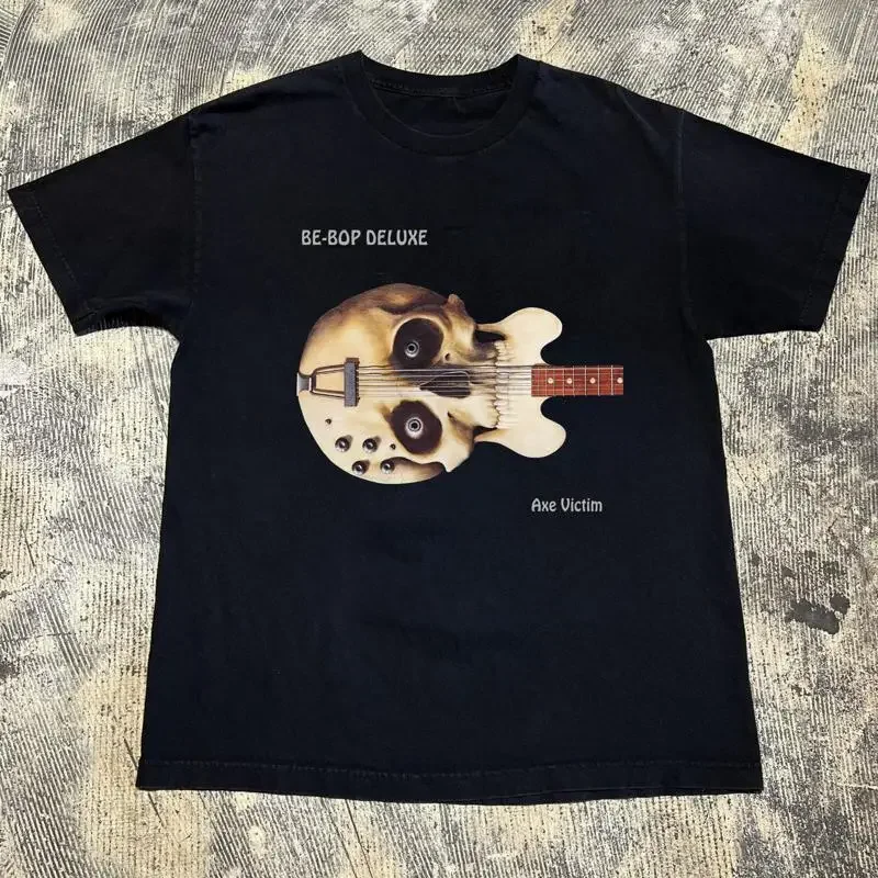 NEUES BE BOP DELUXE Axe Victim Schwarzes T-Shirt YA09