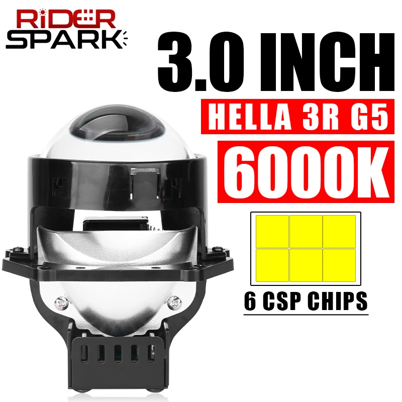 

Bi LED Projector Lenses For Hella 3R G5 Original Car Lens Headlight Retrofit Kits Auto Lamp Universal 40000LM 120W Light Bulbs