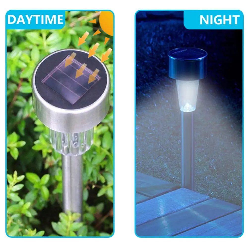 Outdoor Solar Lights Garden Lights Solar Powered Lamp Lantern Waterproof Landscape Lighting Pathway Yard Lawn Garden Decoration