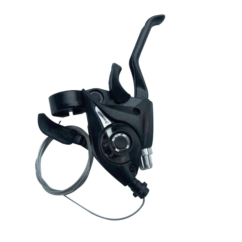 1 Paar ST-EF51 Schalthebel/Bremshebel 3 x 7/8 Geschwindigkeit oder Set schwarze V-Bremse für Shimano Mountainbike Schalthebel Fahrradlenker – Detail 8