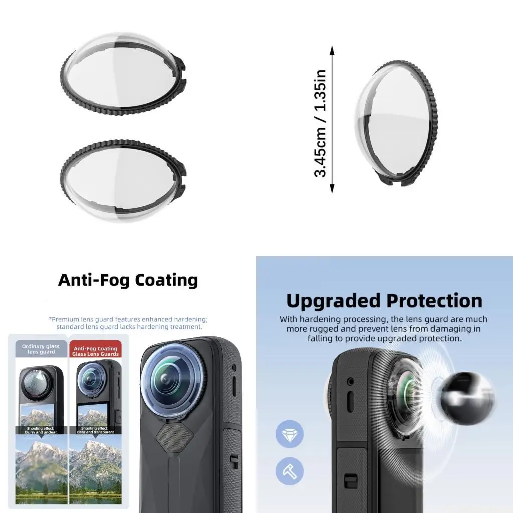 

E56B Усовершенствованная крышка объектива экшн-камеры Непроницаемая деформация плана Бесплатное отражение Механизм быстрого для