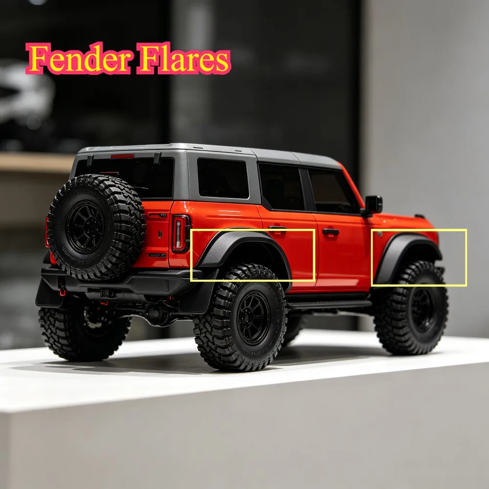 RC Crawler Upgrade Fender Flares R86079 For RGT EX86100 1/10 Scale Wrangler Style custom size Replacement Mod Parts