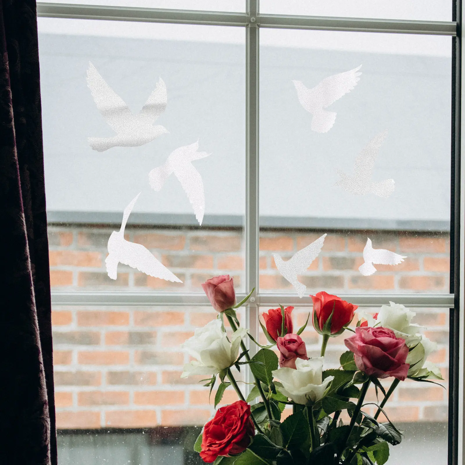 23Sheets Bird Anti Collision Window Stickers Decorative Static Decals for Home Window Protection Prevent Bird Collisions