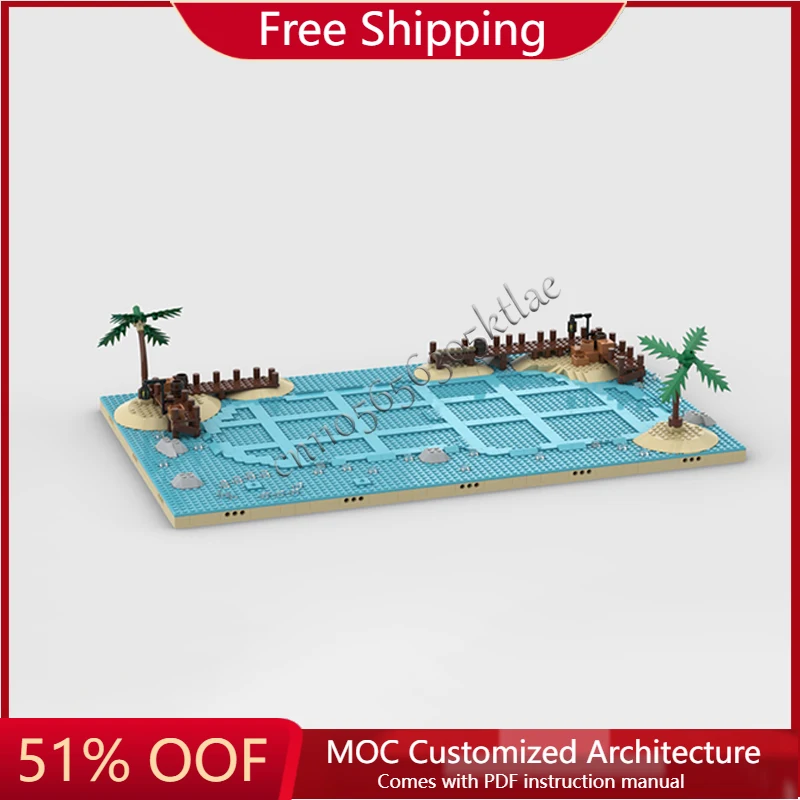 

823 PCS MOC Customize Creative Pirate Building Blocks Luxury Ships Model Model Kid Assembly Toy For Boys Christmas Birthday Gift