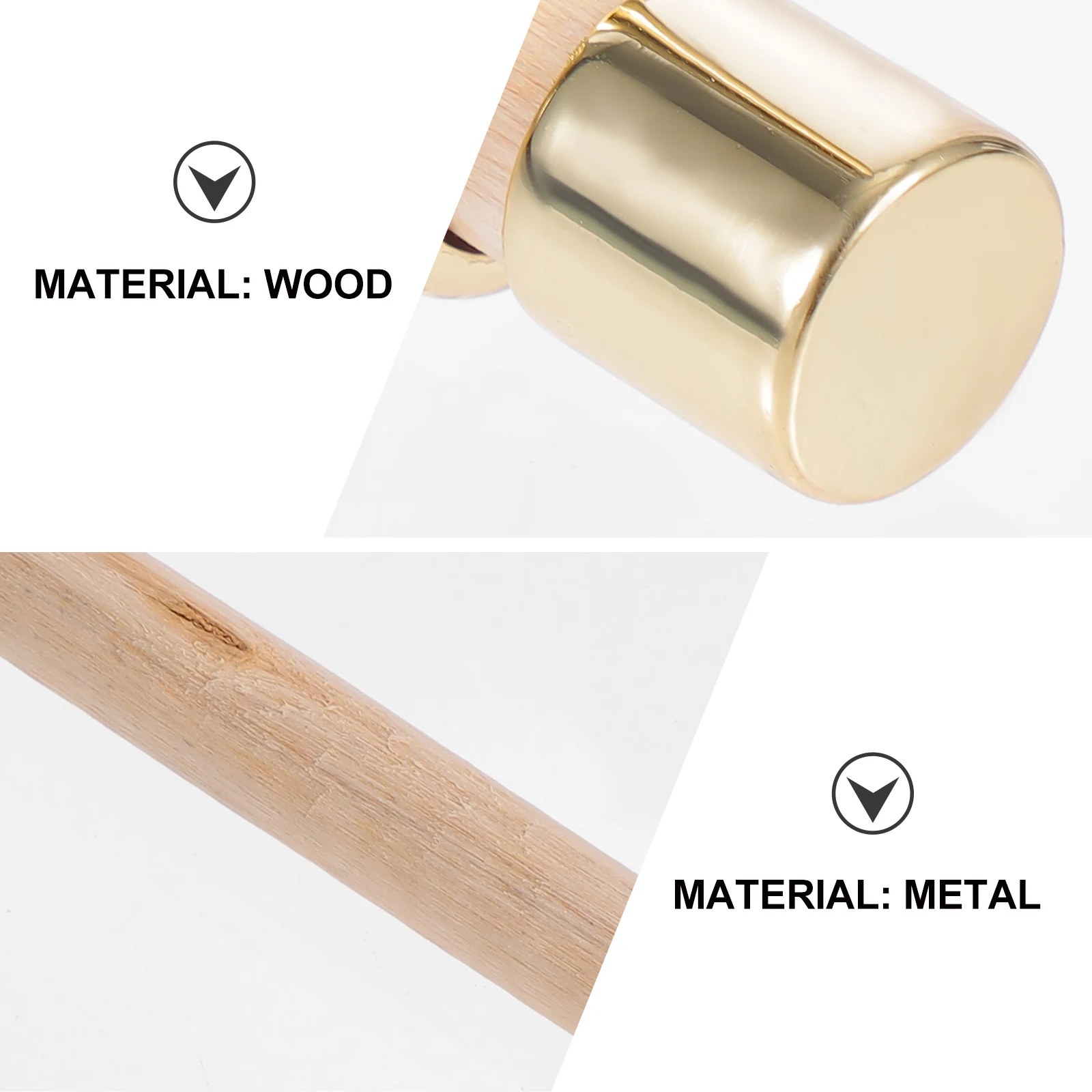 

2pcs Metal Handbag Handle Accessories Wood Bags Purse Fashionable Tote Handles High Quality Durable Material DIY Bag Crafting