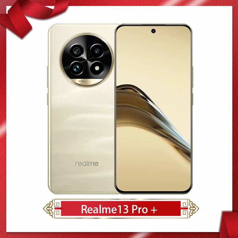 Unlocked Realme 13 Pro + Plus 5G Cell Phone Snapdragon7s Gen2 6.7nch OLED 120Hz 5200Mah 80W Super Charge 50MP Android 14 NFC OTA