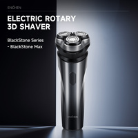 ENCHEN Electric Shaver Razor Beard Trimmer Rotary 3D Hair Shaver Professional Razor Waterproof Safety Lock Man - BlackStone Max