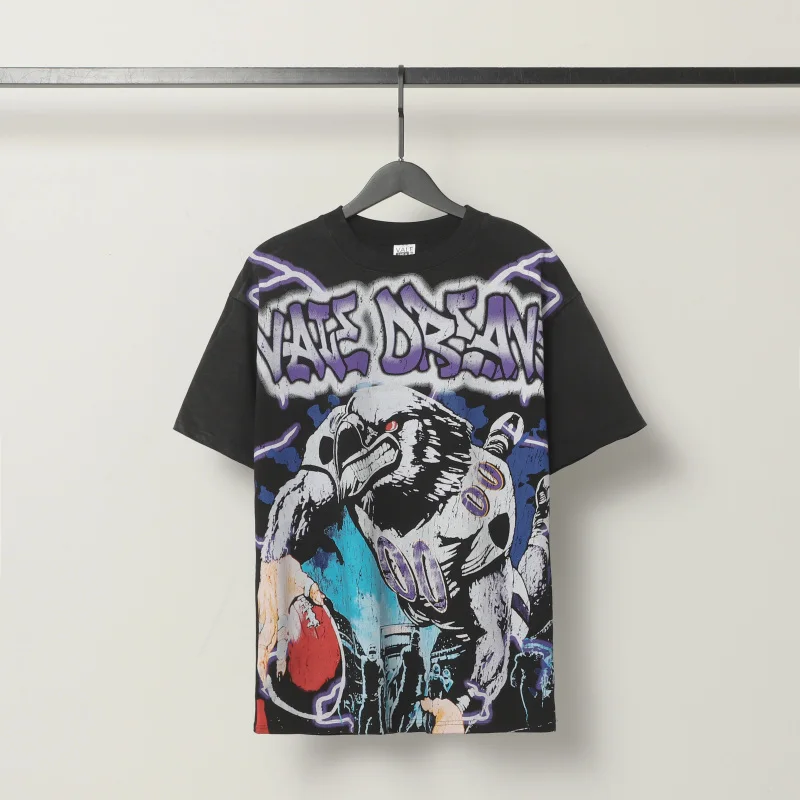 

Washed Valley Dreams T shirt Men Women High Quality Streetwear Digital Printing Tees Casual Oversized Top Tees Men