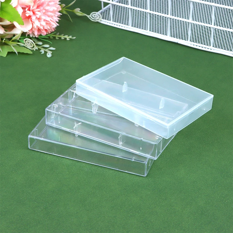 1Pc Cassette Tape Transparent Storage Box Audio Magnetic Recording Blank Tape Case Dustproof Box