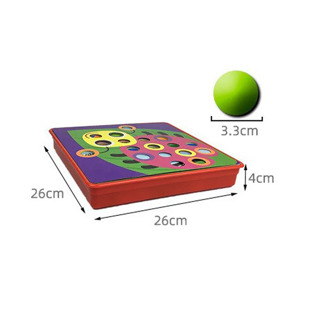 Large Colorful Mushroom Button Puzzle Board Educational Logic Exercise Toys For Kids Boys Girls