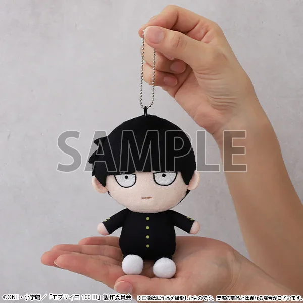 

Аниме Mob Psycho 100 Kageyama Shigeo Reigen Arataka Косплей Мультяшная плюшевая сидящая хлопковая кукла Maumet Toys Брелок Подвеска Рождество