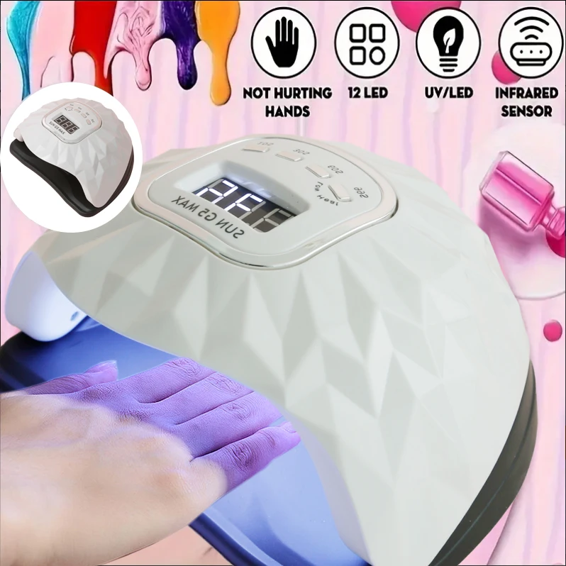 G5 240W 45LEDS Gel UV LED Nail Lamp Two hands Nail Gel Polish Curing Dual Led Nails Dryer