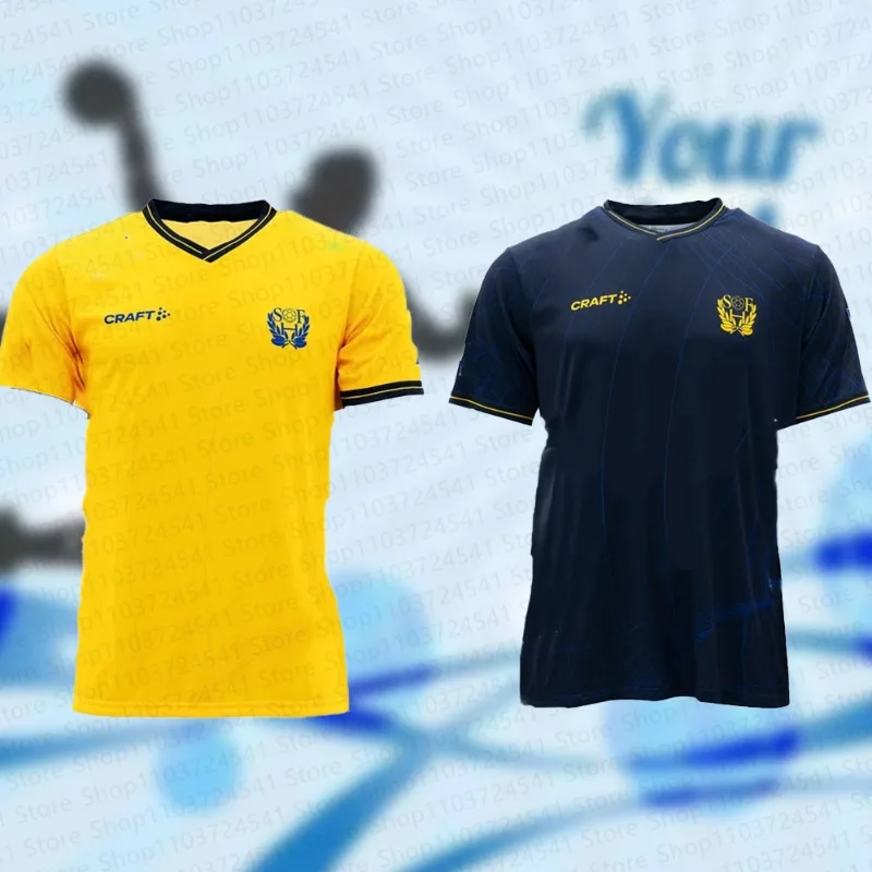 Camiseta de balonmano sueco 2024, camiseta para fanáticos del balonmano sueco, camiseta deportiva de balonmano de manga corta de verano para hombres/niños