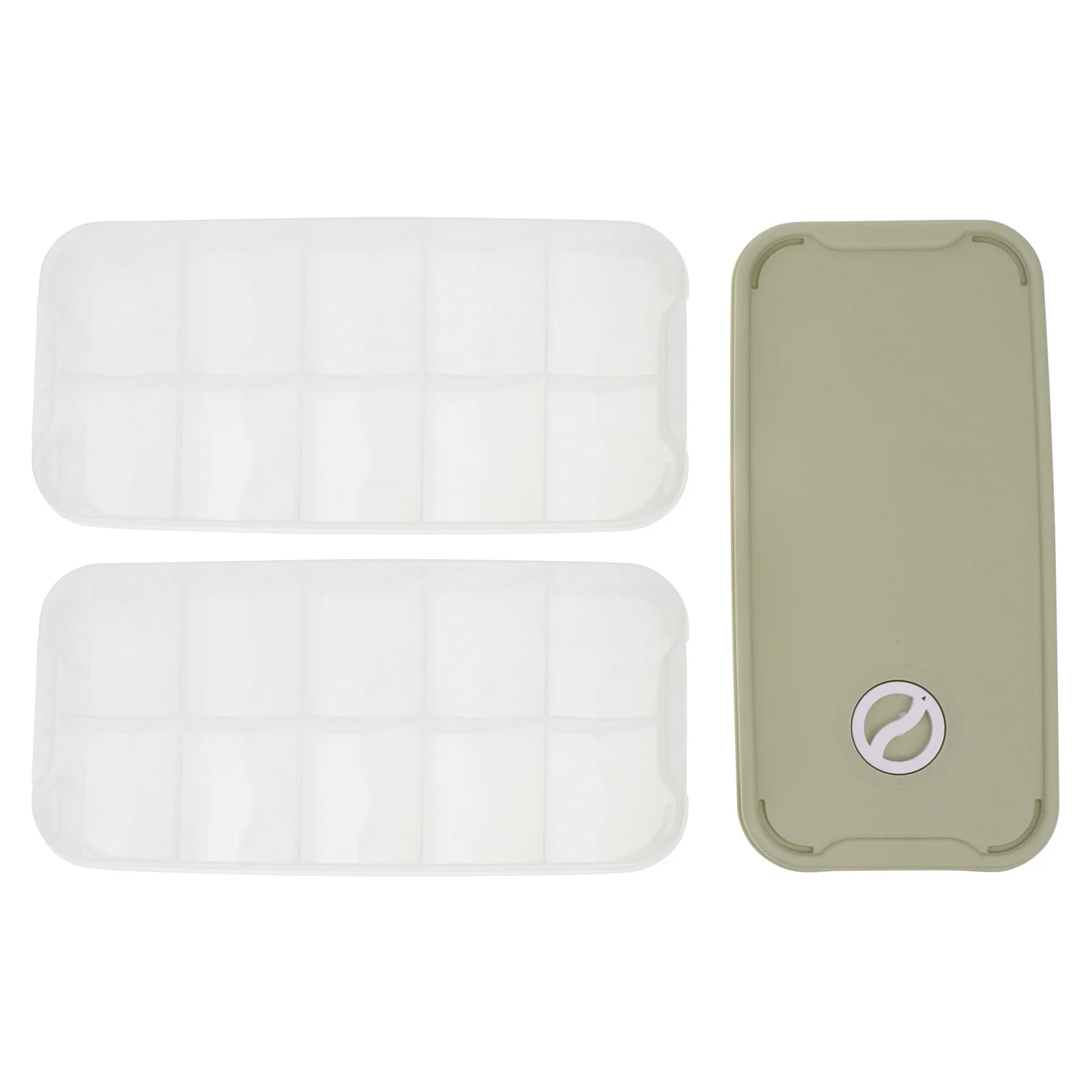 

1pc Fresh-Keeping Box Double Layer Separated Grid Airtight Dumpling Storage Container Fridge Kitchenware Sealing Box