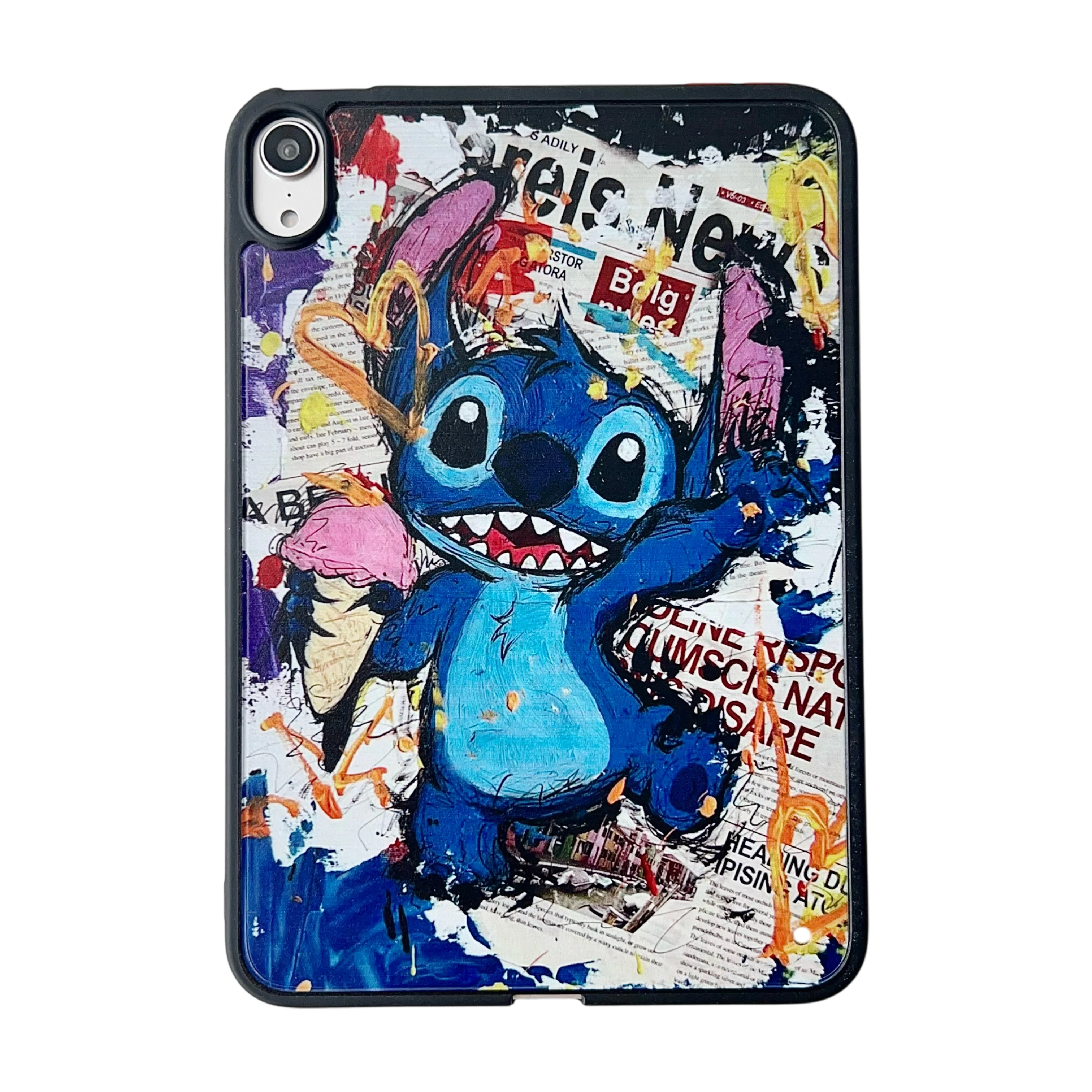 Etui ochronne na tablet z motywem Disneya, malowane sprayem, z motywem Stitch, do iPad Air 4 5, iPad 8. 9. generacji, Pro 11, Mini 6 7, z nadrukiem TPU.
