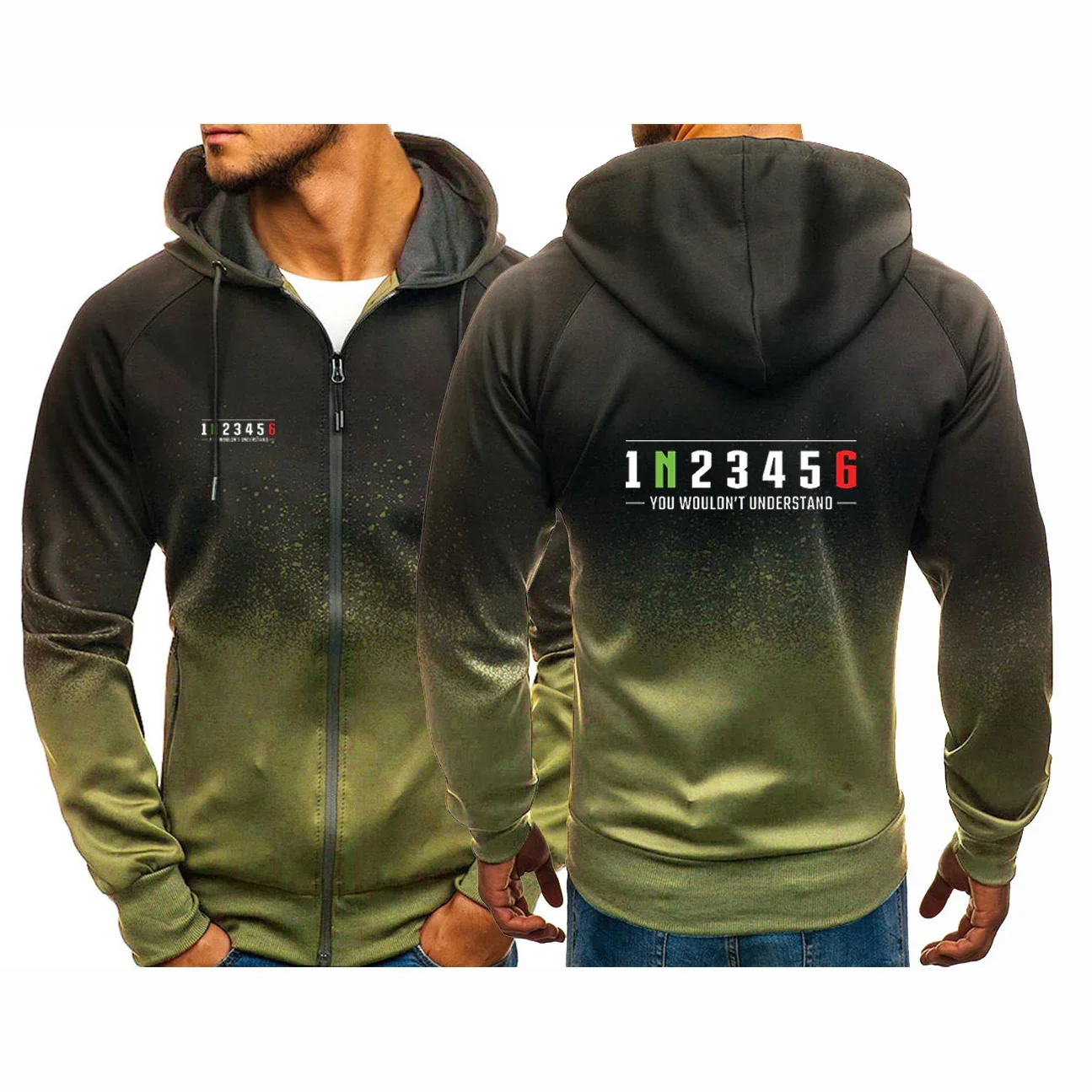 Biker 1 n23456 Motorrad Herren neue Frühling Herbst Hoodies Reiß verschluss bequeme Jacken Sweatshirts lässig Farbverlauf Mantel