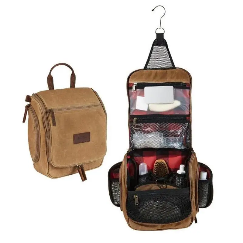 

Outdoor hand-held toiletries and cosmetic bags