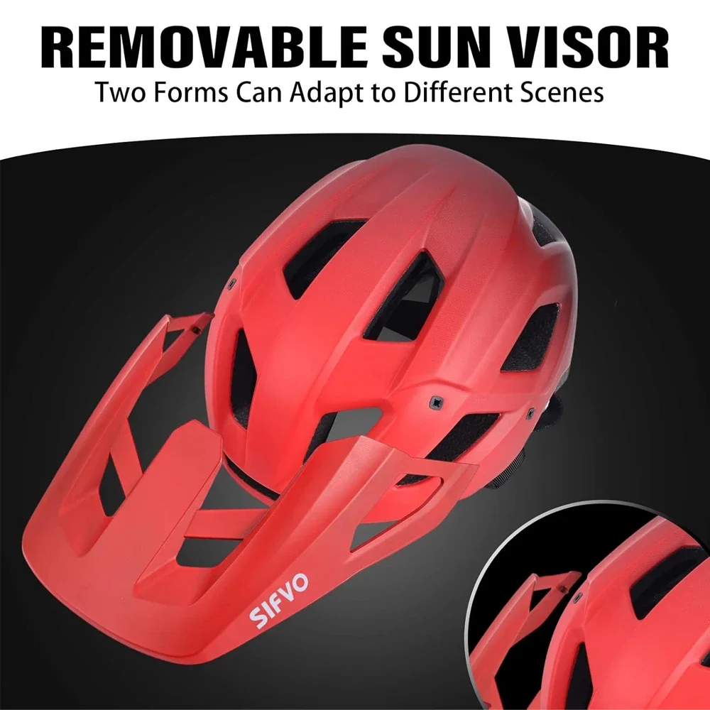 1PCS Bike Helmets for Men Women,Mountain Bike Helmet with Visor Helmets for Adults to Youth Bicycle Helmet Road Bike Helmet Safe