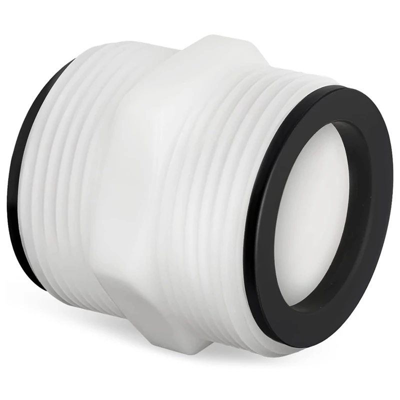 1 Piece 1.5Inch To 1.5Inch Pool Hose Connector For Above Ground Swimming Pool Hose And Filter Pumps White