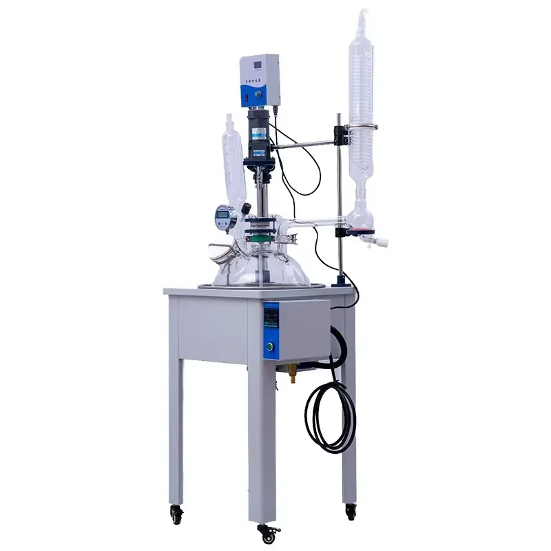 i Automatic 30L Small Single-Layer Vacuum Pyrolysis Bioreactor Includes Pressure Vessel Pump Motor and Engine