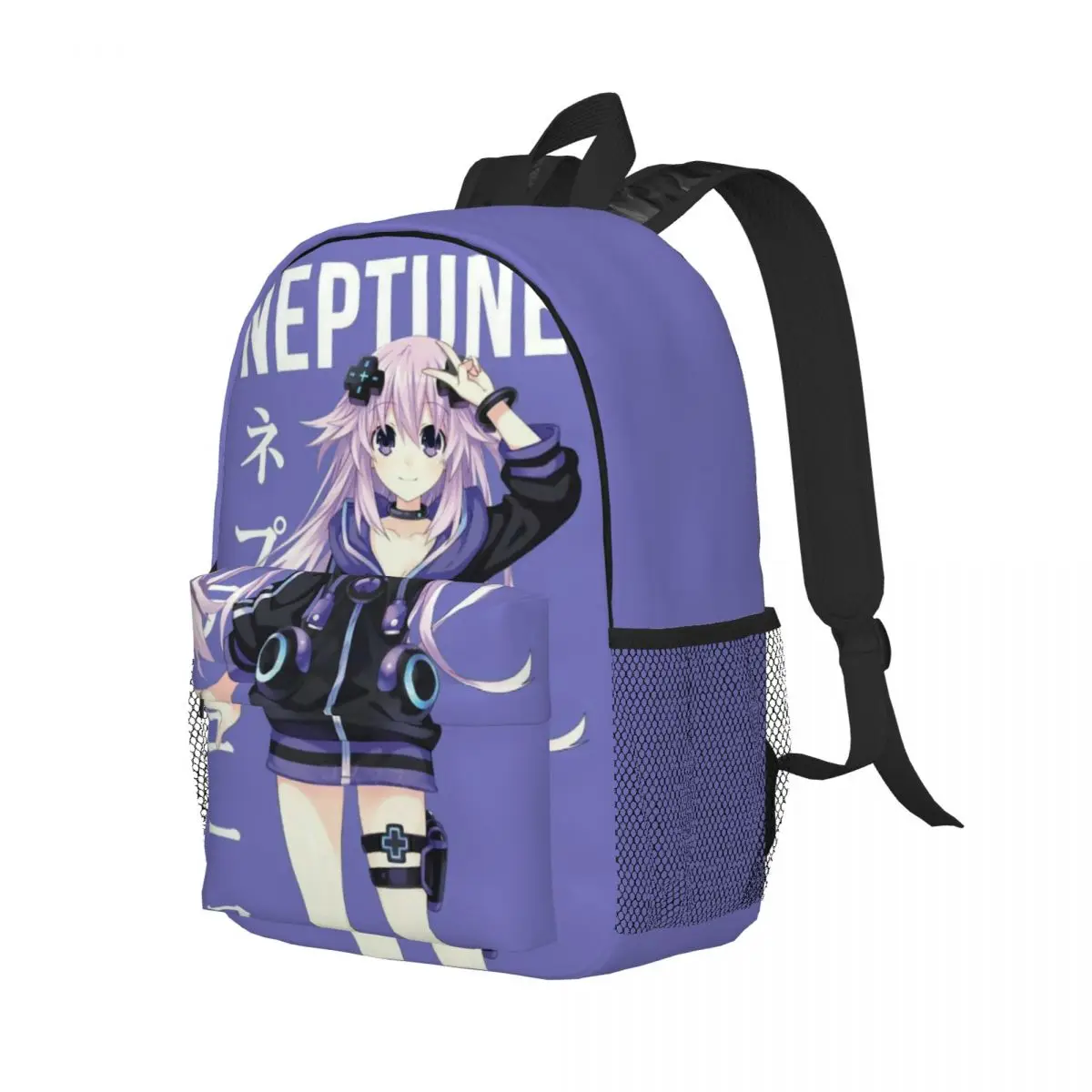 Mochila Hatsune Miku Compact de 15 polegadas – Bolsa leve e elegante, perfeita para estudantes e viajantes
