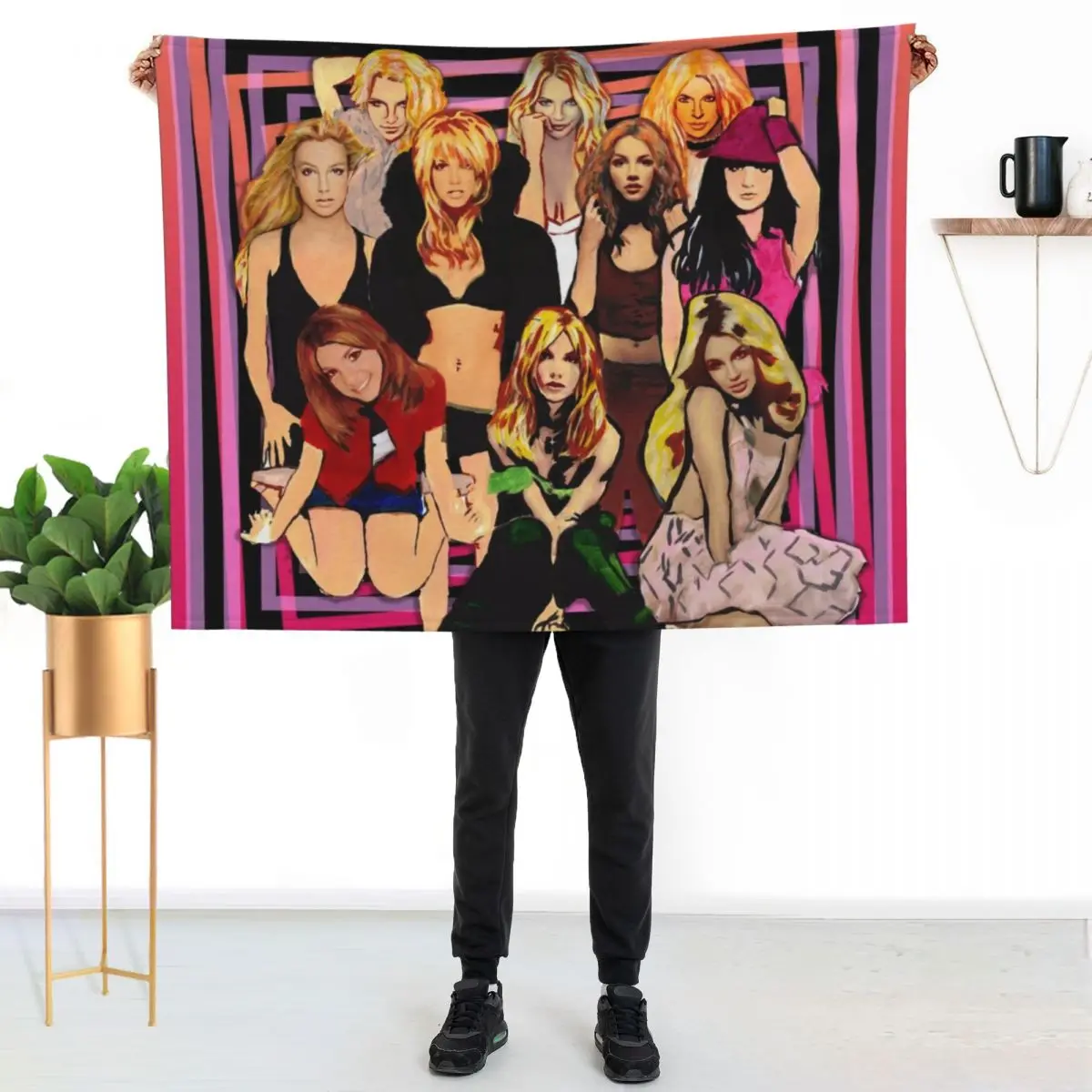 Album Covers Throw Blanket Versatile Cozy Throw Blanket for All Occasions
