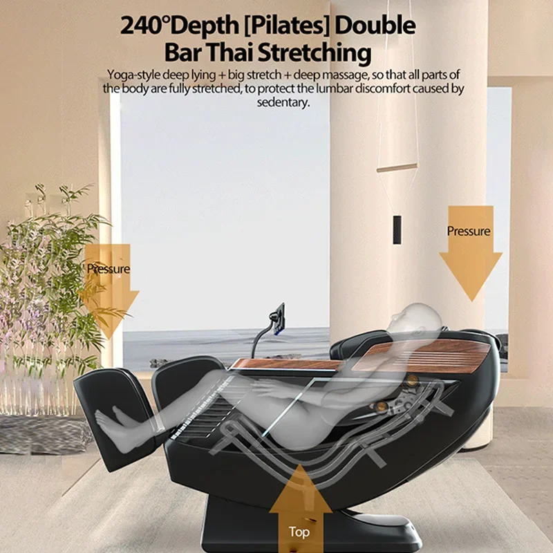 3 anni di garanzia 4D SL-Track Zero Gravity Full Body AirBag Massaggiatore Sedie Home 3D Sedia da ufficio Sedia da massaggio ergonomica di fascia alta