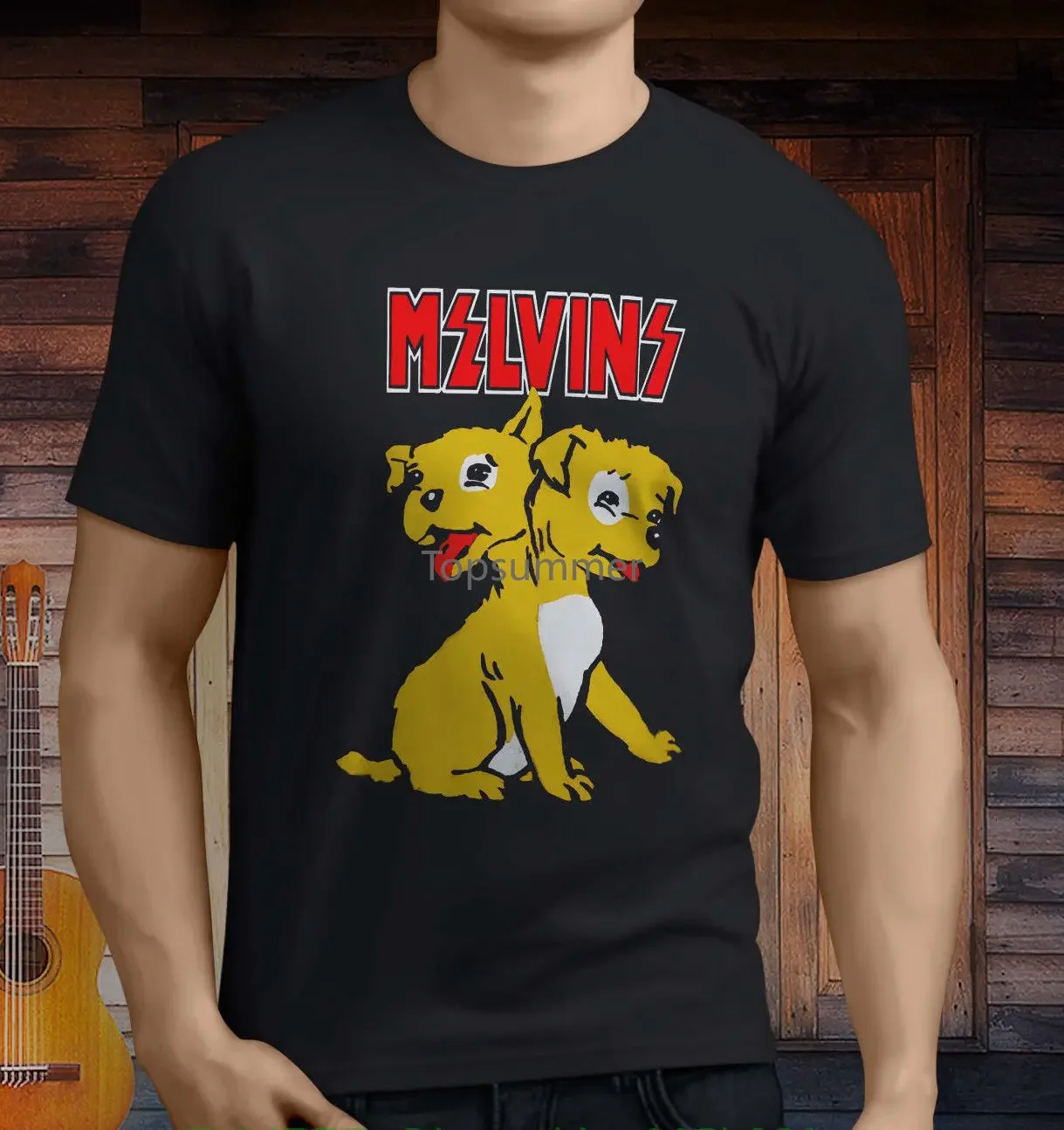 Camiseta de manga corta para hombre, camisa 100% algodón con cuello redondo recto, color negro, tallas S a 3Xl, novedad de The Melvins Houdini Dog