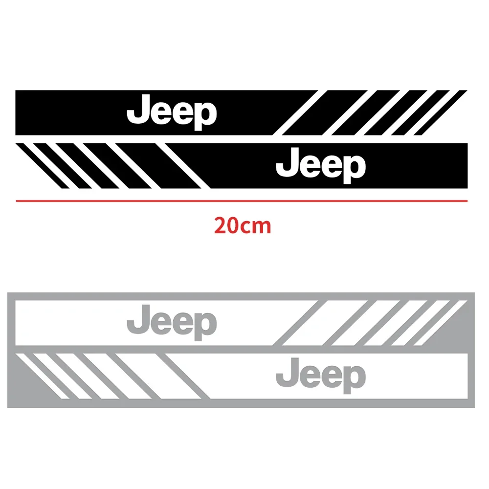 

2Pcs Car Rearview Mirror Sticker Decal Waterproof Car Exterior Accessories For Jeep Wrangler Grand Cherokee Compass Renegade