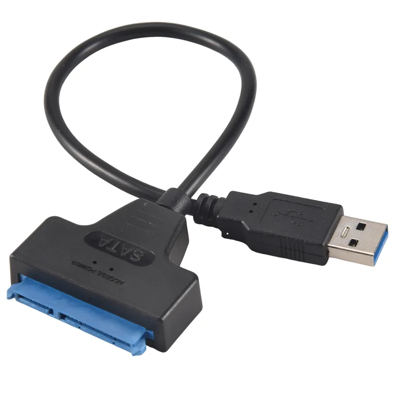 Cabo adaptador ZIZI USB 3.0 para SATA para unidades SSD/HDD de 2,5 polegadas - Conversor e cabo externo SATA para USB 3.0, USB 3.0 - SATA III