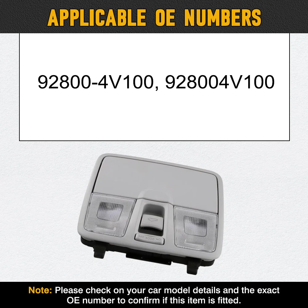 

For Hyundai Elantra MD 2010-2015 Car Front Map Lamp Reading Lights Halogen Bulb With Sunroof Switch 92800-4V100 928004V100