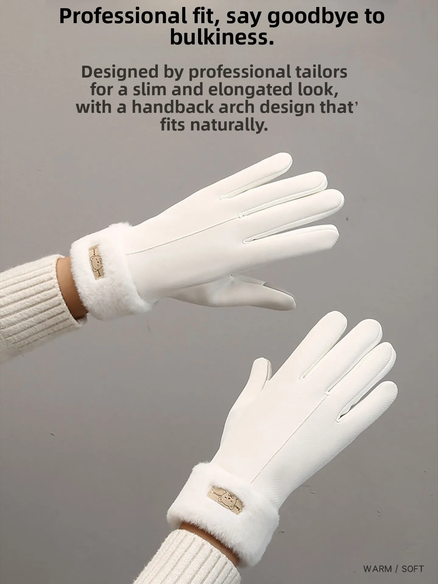 Winter Warm Touchscreen Gloves Women's Fleece Lined Waterproof Outdoor Cycling  Vehicle Windproof Cold Proof