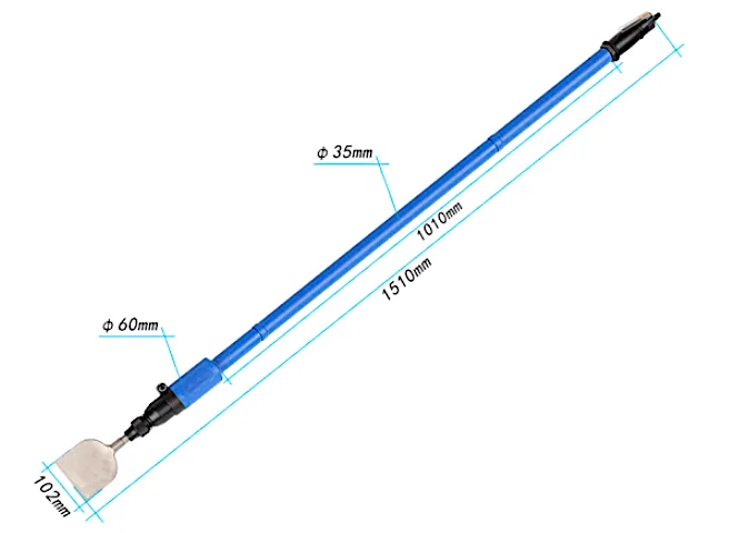 

TY67059 Pneumatic Long Reach Chipping Hammer 59.5 in. ( 1514 mm) Perfect Tool to Remove Vinyl Ceramic tiles