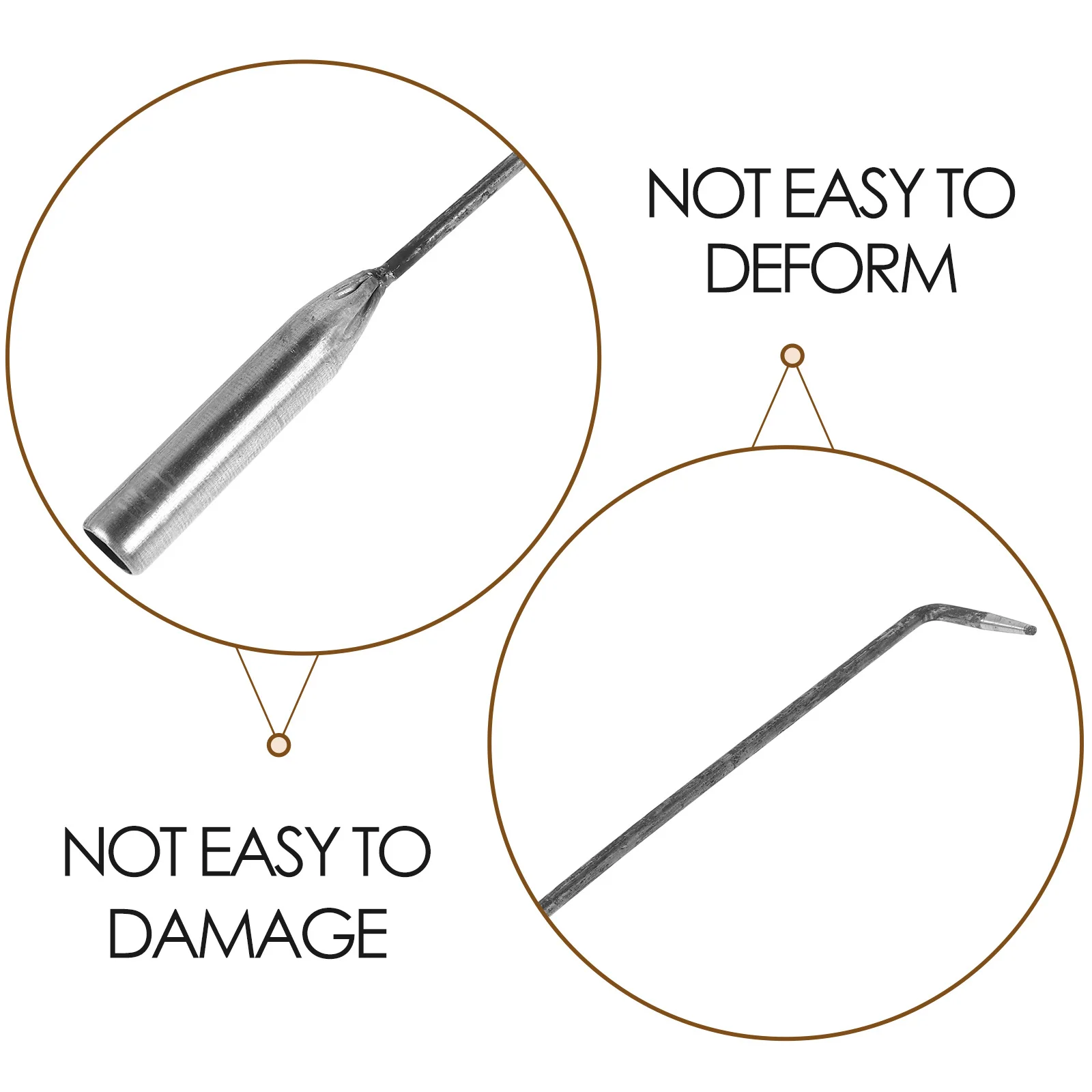 أداة مدفأة معدنية شديدة التحمل بمقبض طويل من آيرون فاير بوكر للاستخدام الداخلي والخارجي والتخييم في الفناء الخلفي وإزالة الرماد #5