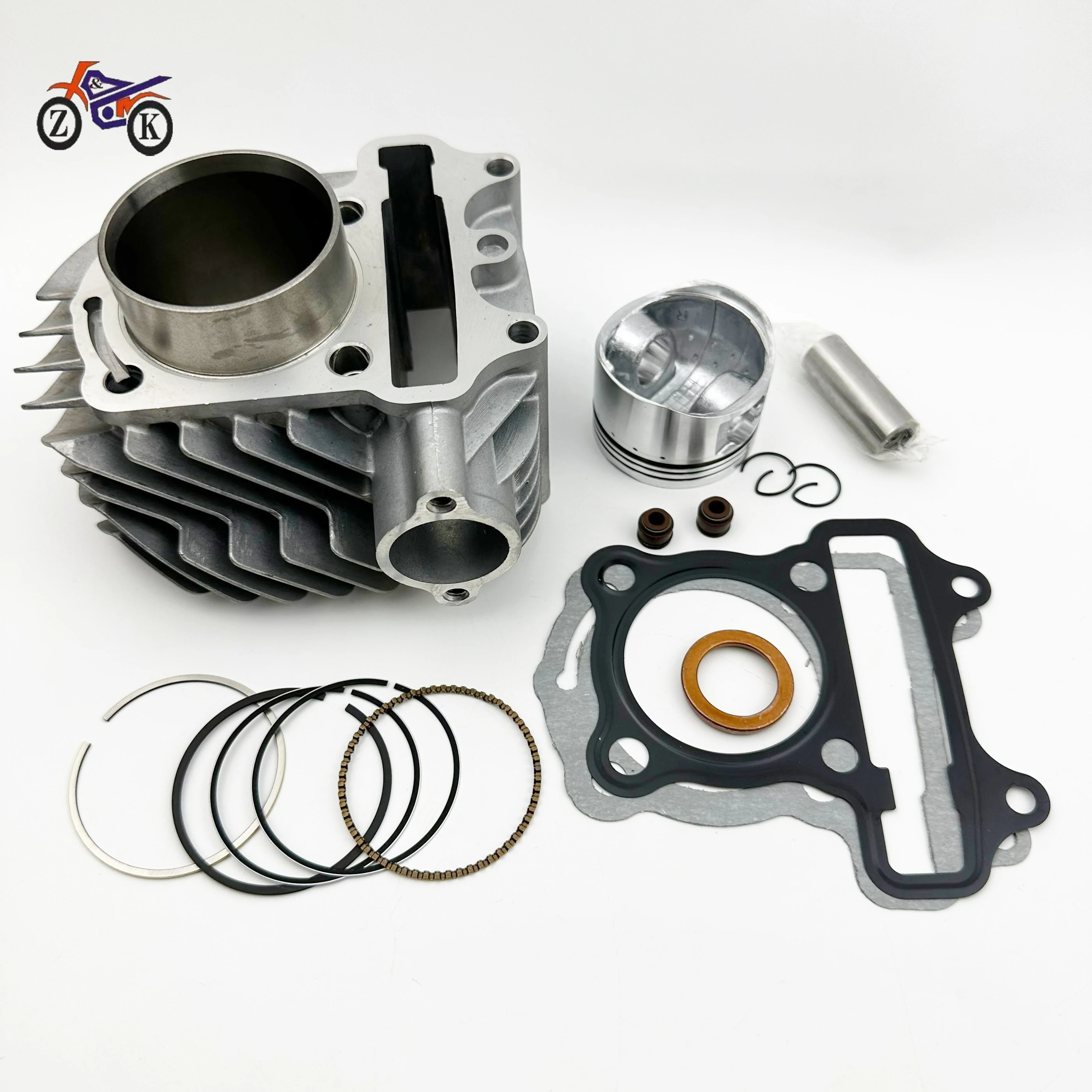Kit de Reconstrucción de Motor de Motocicleta, Juego de Cilindro y Pistón de 52.4mm 125cc para Honda Elite Princess 125 KVJ KYS KCW, Piezas de Repuesto