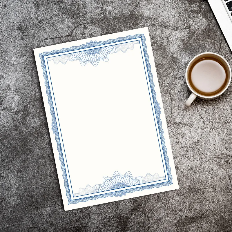10 Sheets Certificate Papers A4 Blank 150g Hard Paper