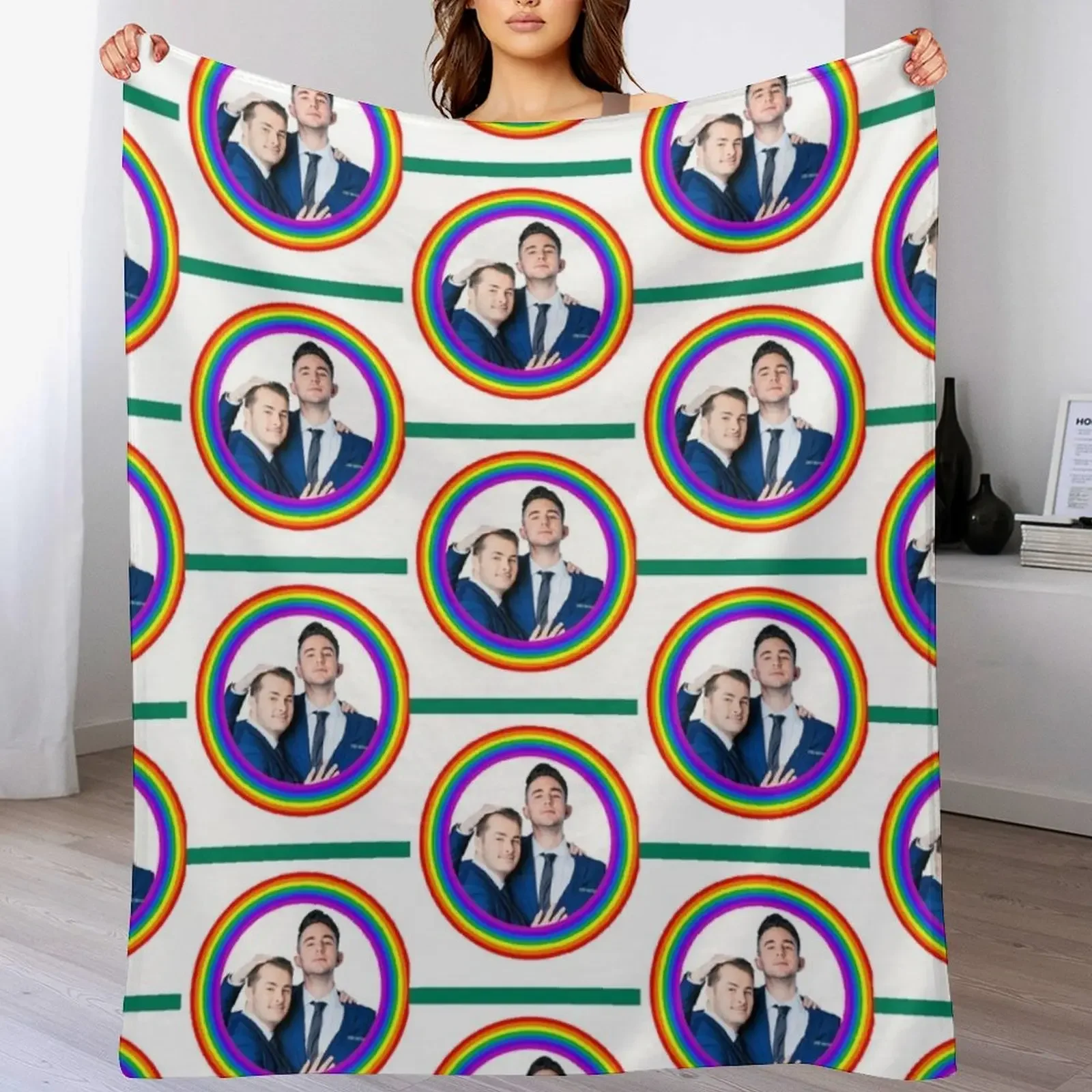 

New Eastenders Ballum LGBT Throw Blanket Soft Warm Blanket Gift for Grandparents