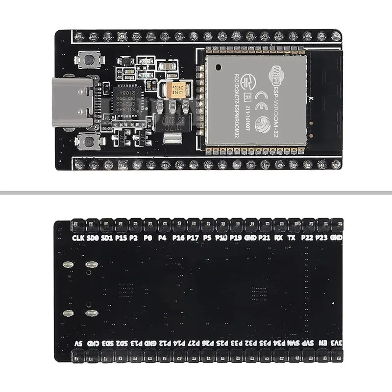 Placa de desenvolvimento tipo C, ESP32, ESP-WROOM-32, CP2102, 2,4 GHz, 2,4 GHz, 1pc, 38 pinos