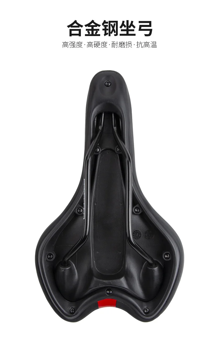 G415 Bicycle Saddle  Mountain Road Folding bikeSeat Widen and Thicken Wear-resisting PVC Leather Finish Foam Filled Saddle