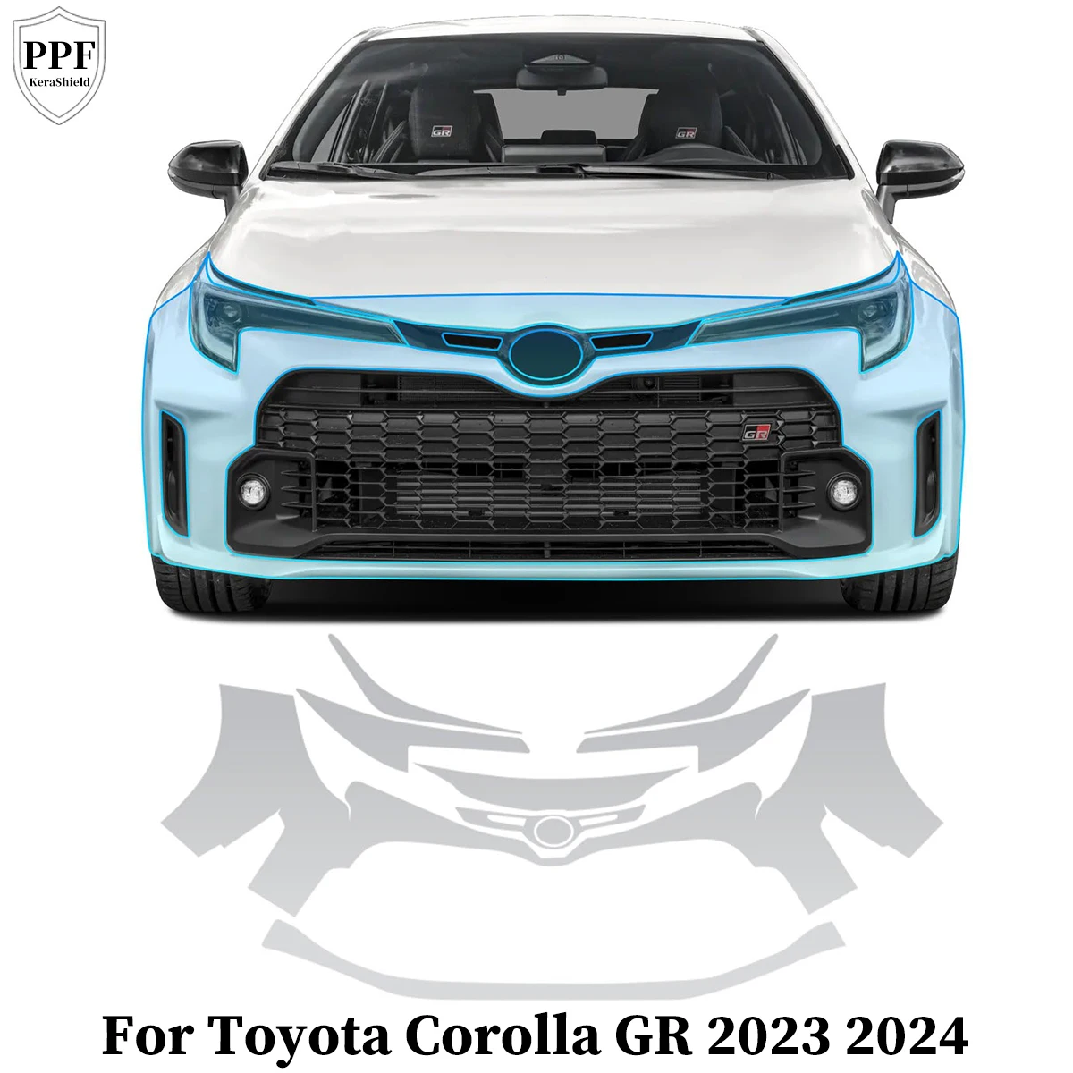 

Pre-cut PPF TPU Car Paint Protection Film For Toyota Corolla GR 2023 2024 Anti-Scratch Clear Bra Repairable Kit Car Accessories
