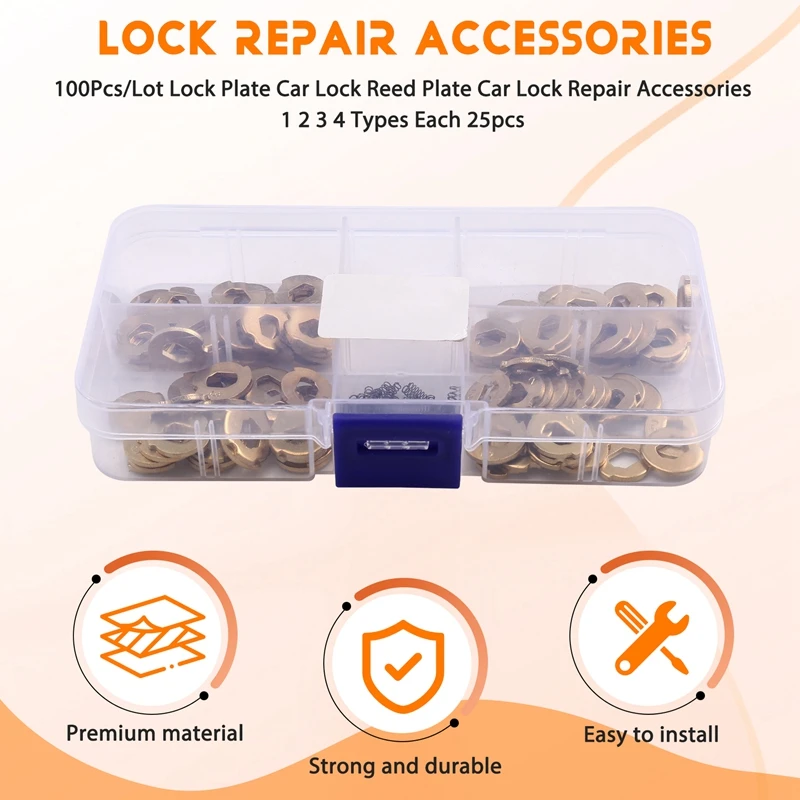 Super Sale 100Pcs Lock Plate for Ford Mondeo Car Lock Repair Accessories