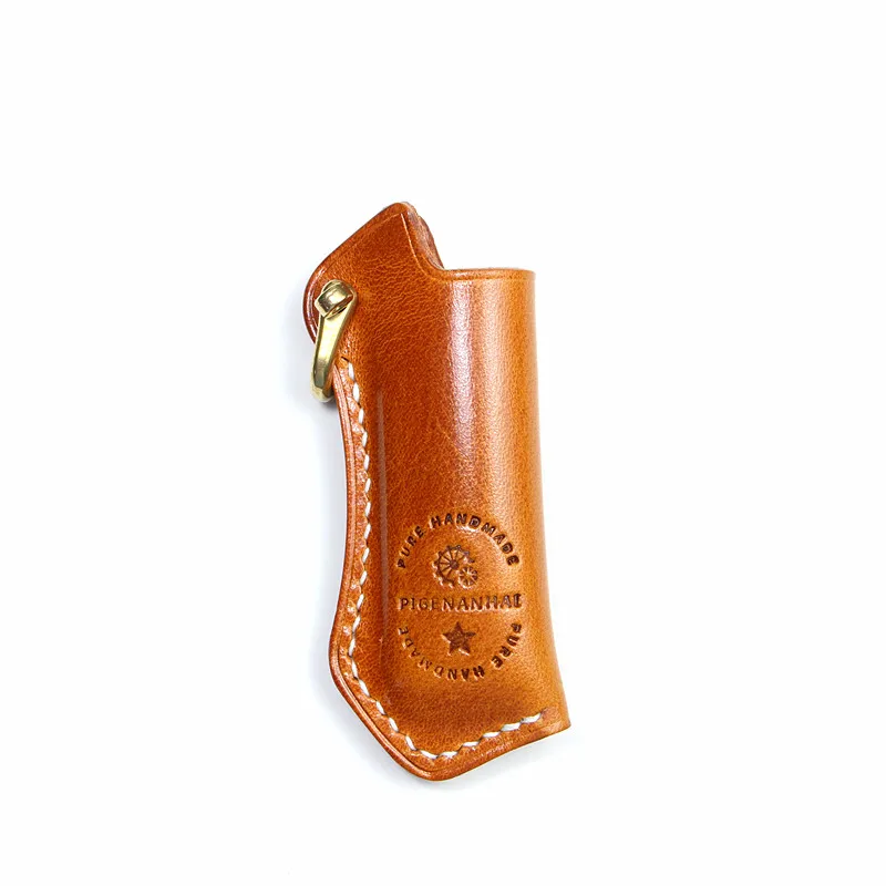 PIGENANHAI Lighter Sleeve Disposable Lighter Sleeve Protective Sleeve Made of Cowhide Non-containing Lighter