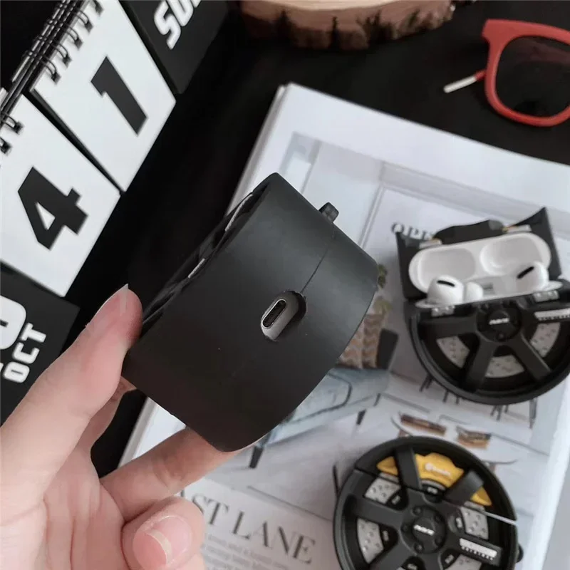 Personalisierte kreative Reifenhülle für AirPods 4, 3, Airpod Pro 1, 2, 3, Bluetooth-Ohrhörer, Ladebox, schützende Kopfhörerhülle