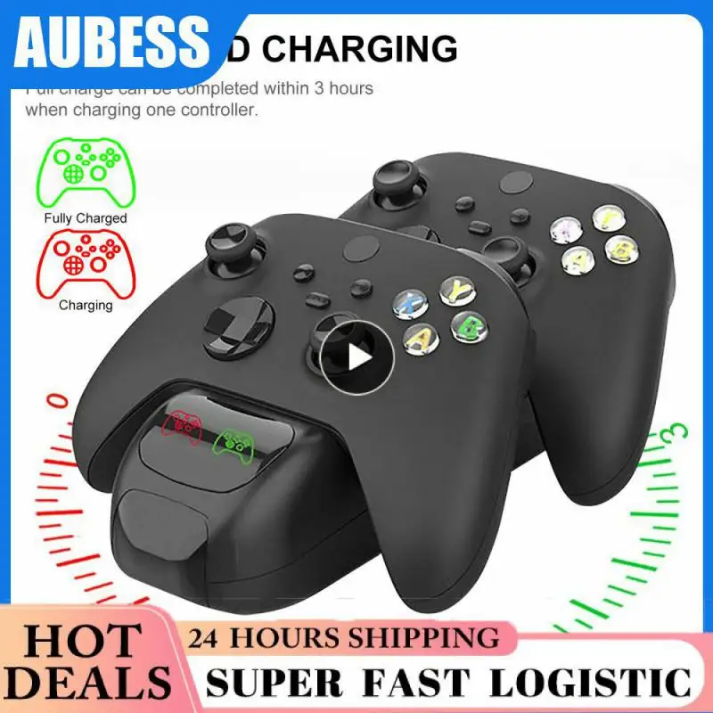 

Dual Charging Dock Charger For Series X S Controllers WithBattery Packs Controller Charger Dock For Series S/X