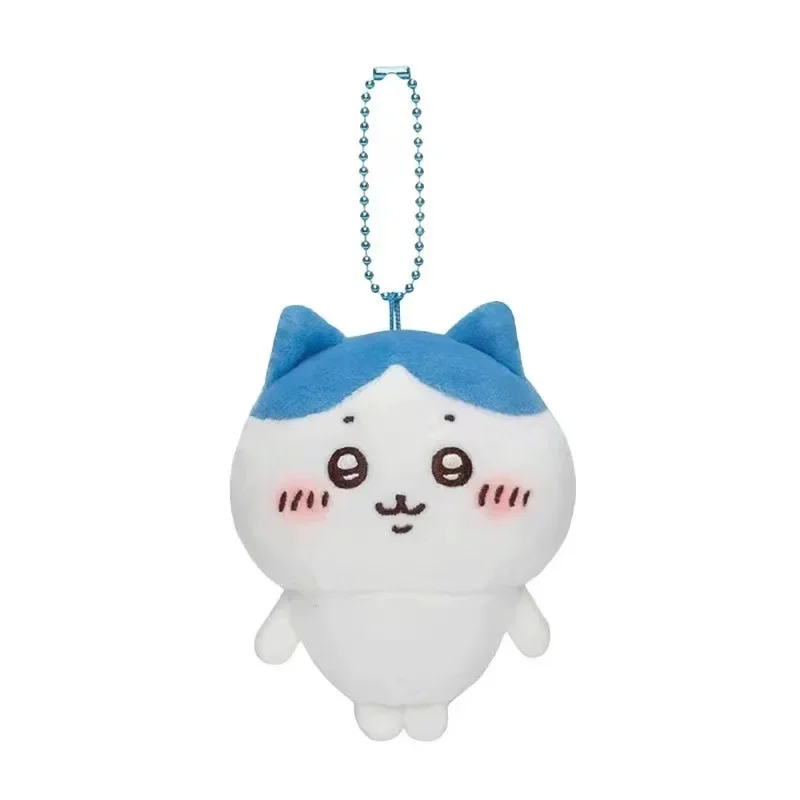 Sanrio Plush Toys Keychain Anime Figures Usagi Hachiware Chiikawa Key Chain Cute Momonga Plushie Keyring Bag Charm Accessories