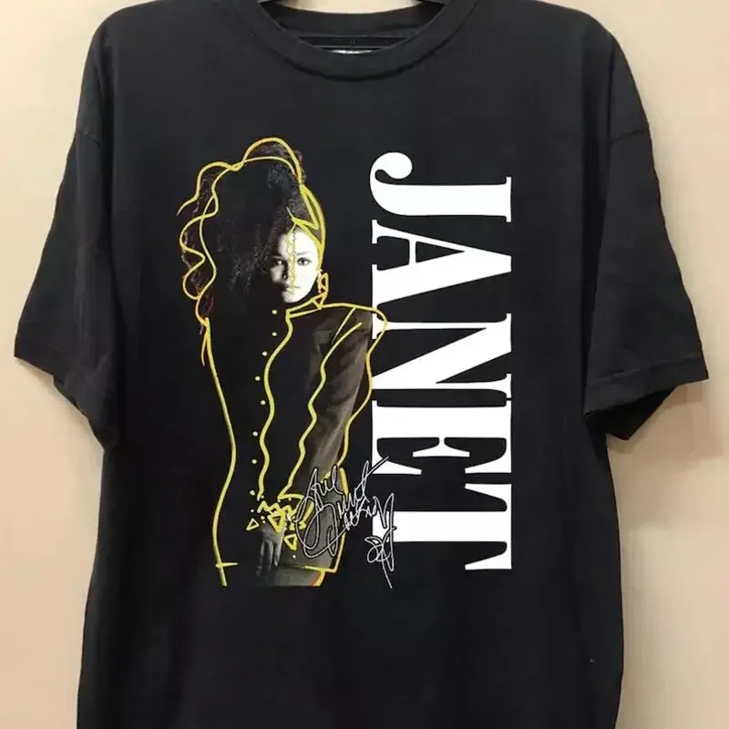 Janet Jackson Music Tour Black T Shirt Cotton All Size S 345Xl