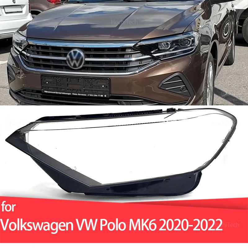 

Для Volkswagen Polo MK6 AW BZ 2020-2022 русская версия крышка фары автомобиля линза стекло передний абажур авто корпус
