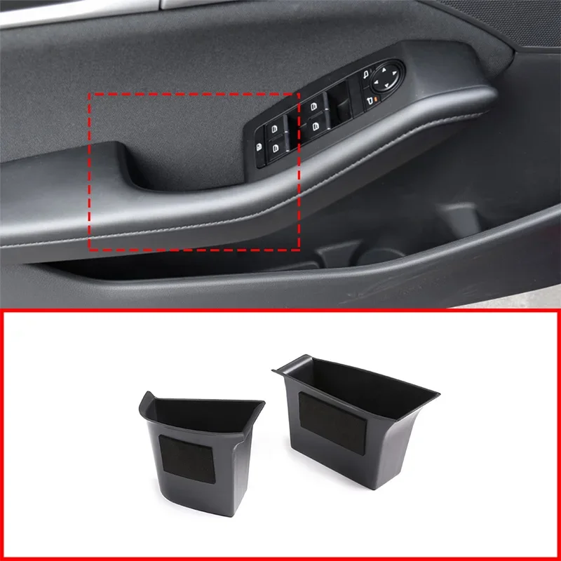 

Car Interior ABS Black Front and rear doors Storage Box Accessories For Mazda 3 2020