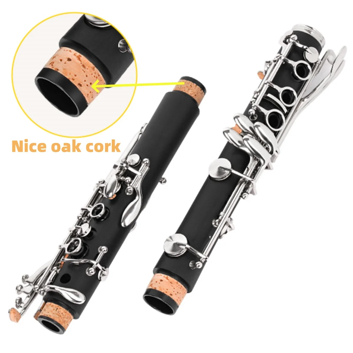 Miwayer Clarinet 17 Keys Bakelite Wooden Professional Woodwind Instrument Tenor Clarinet With Box Reed Musical Instrument Parts